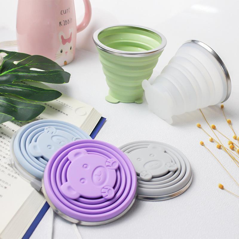 Food Grade Silicone Foldable Travel Mouthwash Cup - Portable & Anti-drop