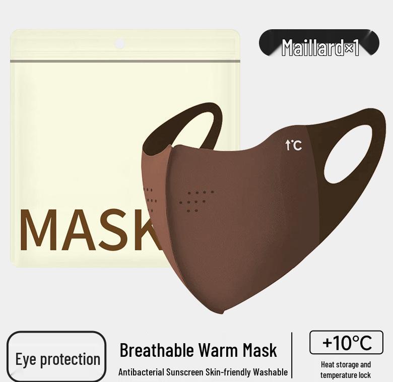 Yidun 3D Washable Warm Mask: Breathable, Dustproof, Eye Protection, Sponge Design