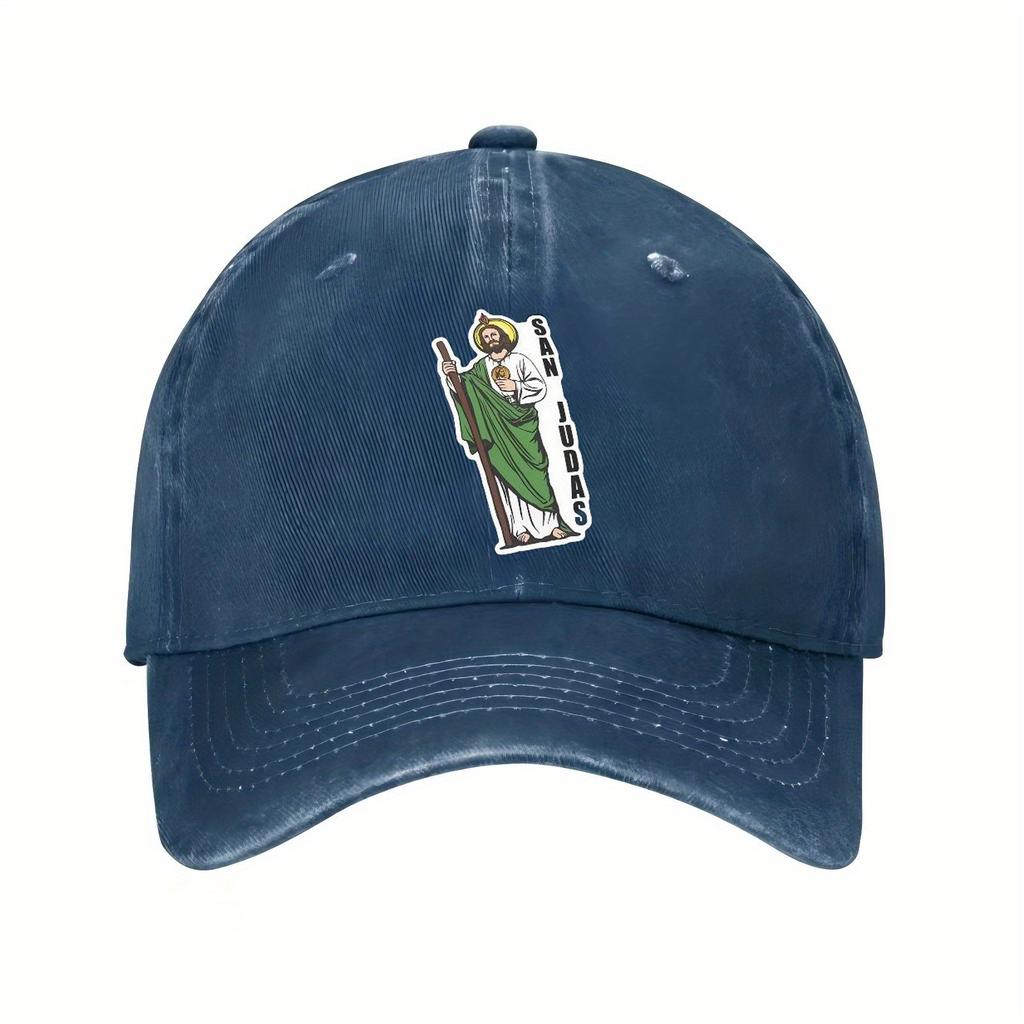 San Judas Mexikanischer Heiliger Druck Baseballkappe Used Twill Lässig Verstellbare Mütze Erwachsen Outdoor