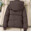 Women's Hooded Coat Ladies Winter Cotton Coat Thickened Warm Jacket