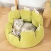 Cat's nest, cactus petal shape, large space, soft and warm, sleeping nest, doghouse cushion, pet supplies