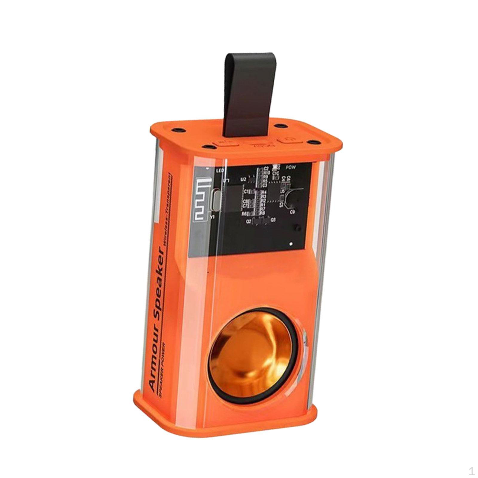 

Акустические системы для улицы, водонепроницаемые, небольшие стереоплееры объемного звучания, аксессуары, мини-прозрачные оранжевый