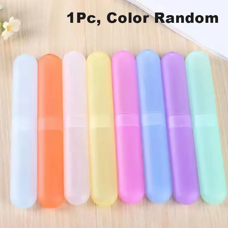 

1/2/4/5/6/10Pcs Portable Travel Hiking Camping Toothbrush Holder Case Box Tube Cover Toothbrush Protect Holder Case Random Color 1Pc Color Random