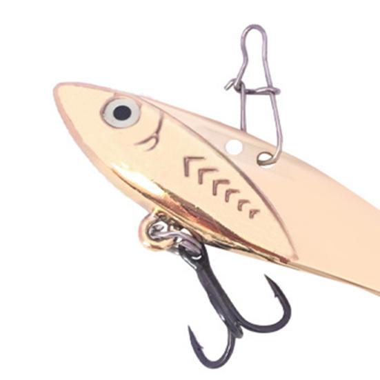 Fishing Bait Vivid Mirror Polished Metal Tip Point Barb Design Artificial Bait for Angling