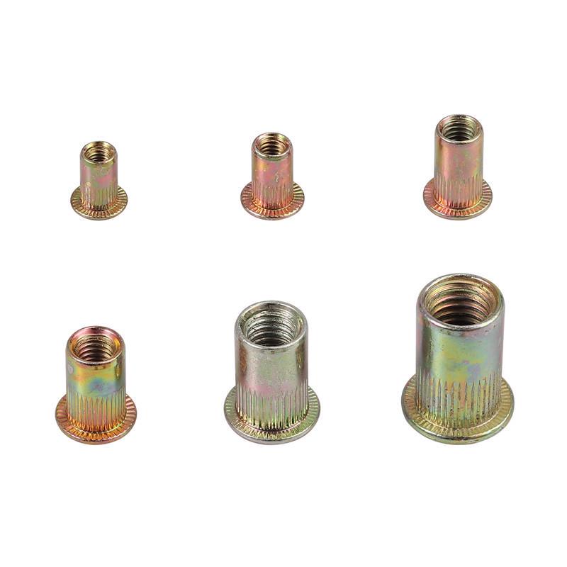 93pcs Box Mixed Zinc Plated Rivet Nut Threaded Rivet nut Insert Nut Threaded Fastener Nut Set M3/4/5/6/8/10 Set 93pcs Box Mixed Zinc Plated Rivet Nut Threaded Rivet nut Insert Nut Threaded Fastener Nut Set M3/4/5/6/8/10 Set