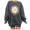 Women Casual Printing Long Sleeve Sweatshirt Pullover Tops Blouse