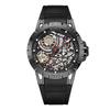 Fully Automatic Mechanical Watch Silicone Strap Sports Casual Men'S Watch Hollow Watch 6778