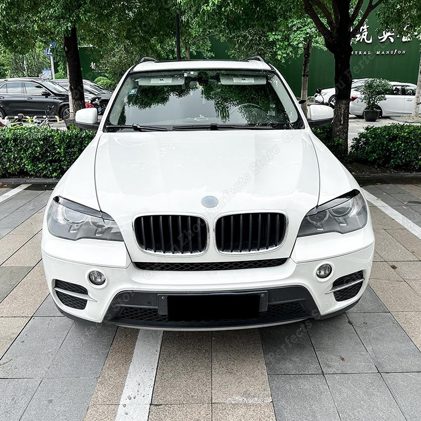 Auto-Scheinwerfer-Augenbraue Augenlid-Aufkleber für BMW X5 E70 30d 48i 30i 35d 40d 30d 50i 35i M50d 2006-2013 Zierleuchte Abdeckung Karosserie-Kits