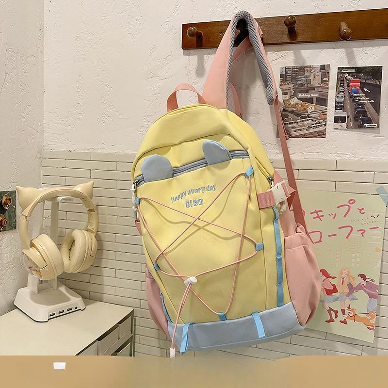 Student Bag New Male High Capacity High School Junior High School Travel Backpack Female Ins Cool Joker Backpack.