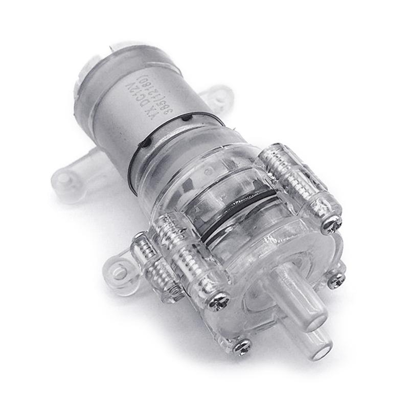 DC6-12V Mini Diaphragm Type Air Pumps Water Pump Micro Vacuum Motor 1.5-2L/Min 6W/H Ultra Silent for Fish Tanks Aquarium