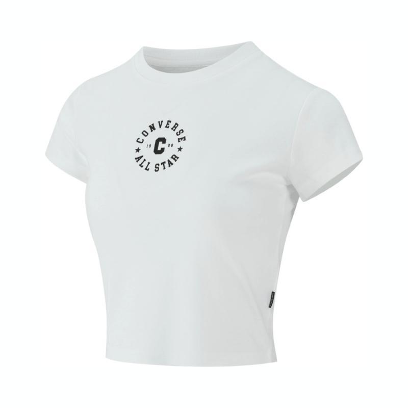 

New Converse T Shirts Women s White WCH712-001 M