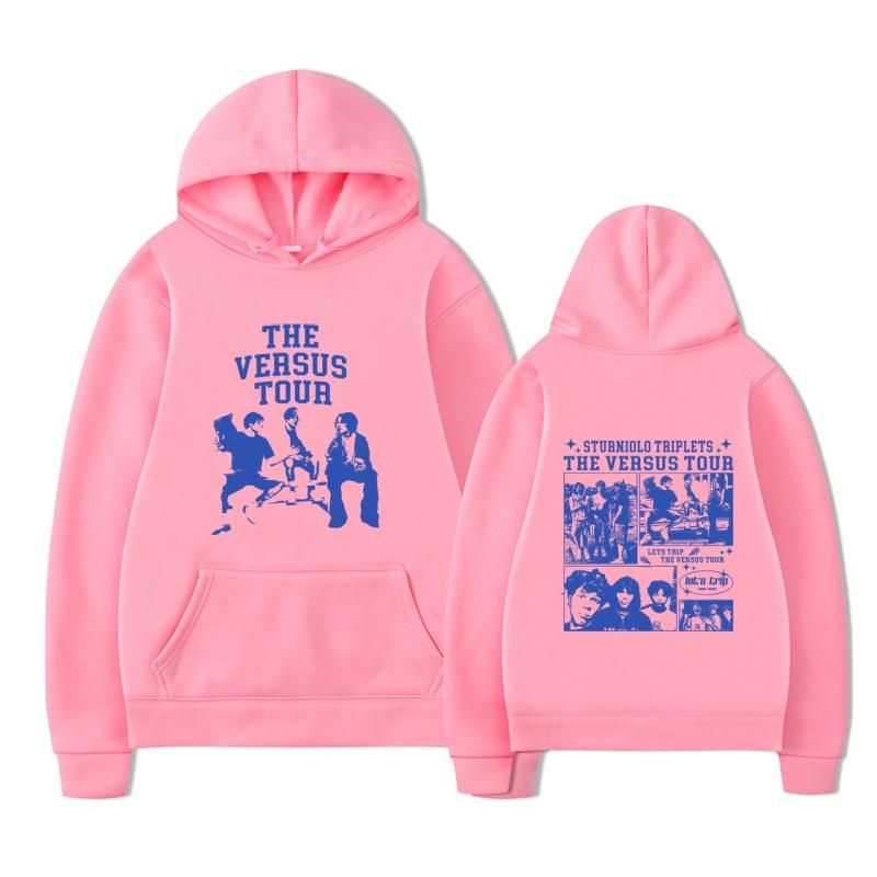 THE VERSUS TOUR New Fashionable Letter Pattern Printed Men's Long Sleeve Hoodie Pattern Casual Hoodie Men's Top Street Hoodie