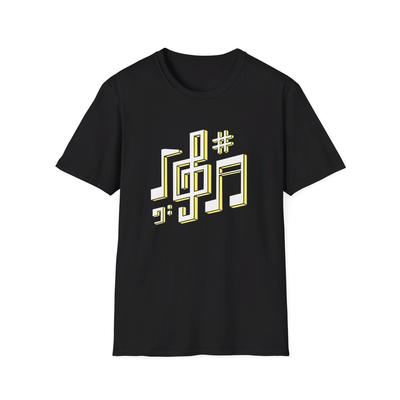 Noten T-Shirt, Klassische Musik, Violinschlüssel Shirt, Musik Illustration