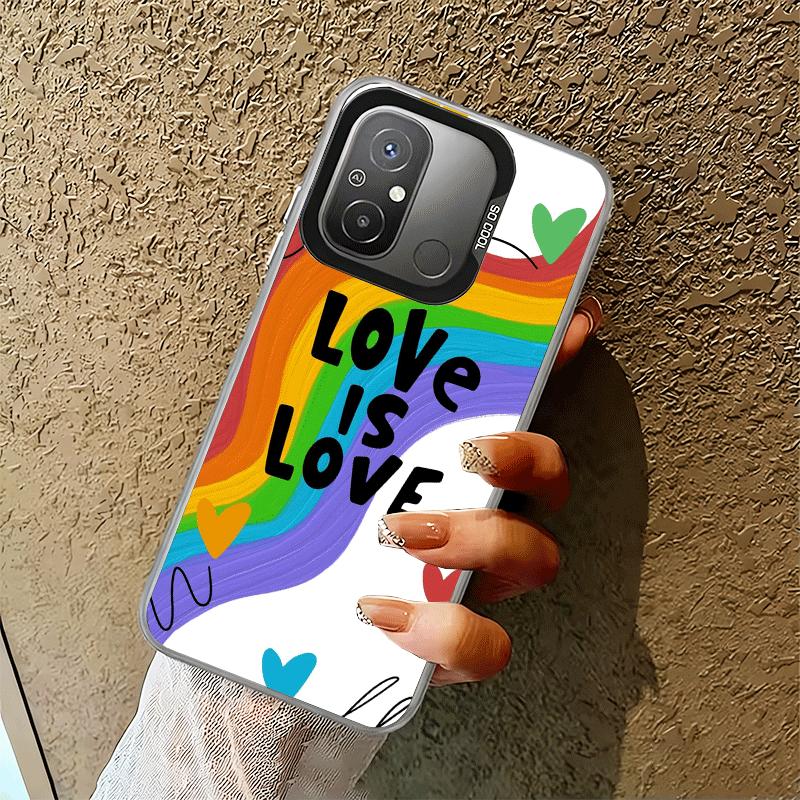 LGBT Rainbow Love Is Love Soft Phone Case for Xiaomi Redmi 15C 15 14C 13C 12C Poco X5 X6 X7 Pro X3 F8 F7 Ultra M8 13 12 Cover Ba