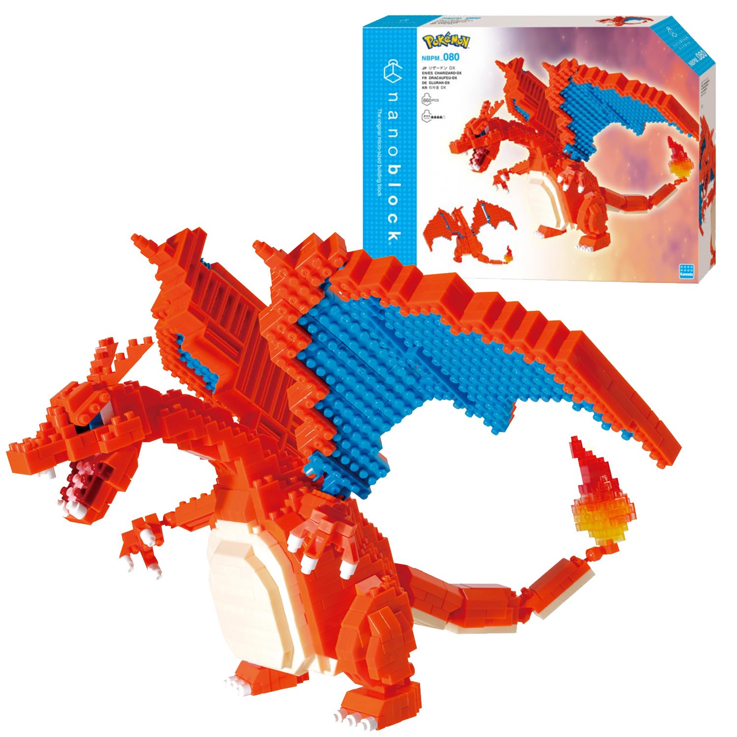 Kawada Nanoblock Charizard DX Pokémon NBPM_080 оранжевый