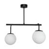 Ceiling Lamp Classic Black Glass Ball Shades White 15-388 Baster