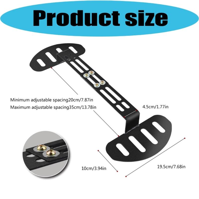 Electric Kickboard Deck Footrest Part, Front Support Piece with Sliding 20 To 35 Cm Metal Mount and Black Finish for Front Section Use and Deck Area