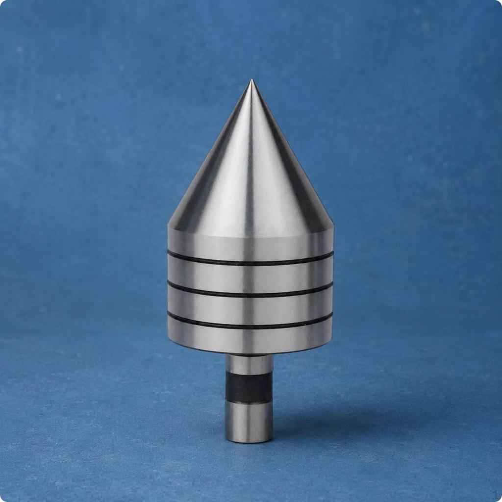 Lathe Centering Tool Machined Metal Rotating Circular Grooves