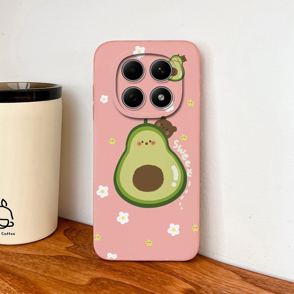 Cartoon Dinosaur Case For Poco M8 Pro 5G Back Cover For Poco M 8 Camera Lens Protection Soft Liquid Silicone Phone Protectors
