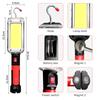 Camping Tent Work Maintenance Lantern Light with Magnet Hook 2-Pack 800 Watt Powerful Flashlight USB Rechargeable COB Work Light