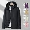 Mens Lightweight Waterproof Windproof Outdoor Jacket Casual Hiking Coat With Hood