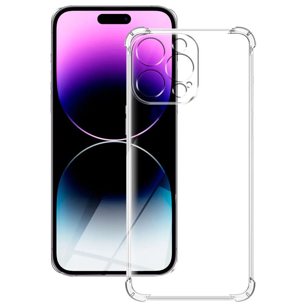 

Для iPhone 14 Pro /13 Pro Чехол Прозрачный Противоударный Силиконовый Мягкий Чехол для Телефона Для iPhone 13 14 Pro Max /iPhone 14 Plus Защитная Крышка For iPhone 13Pro Max