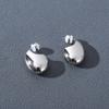 Glossy Water Drop Earrings: S925 Silver Needle, Trendy Light Luxury, High-End Summer Style Studs.