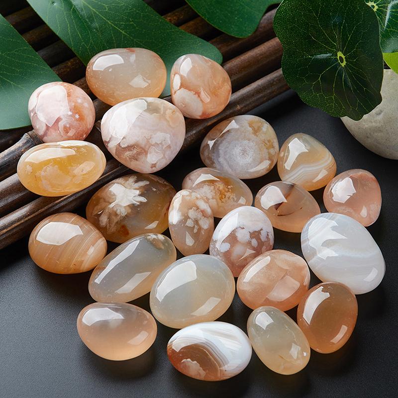 Naturlig Blandet Agatstein Trommelstein Småstein Akvariedekorasjon Blomsterpotte Sukkulentsteiner Landskap Hjemmedekor