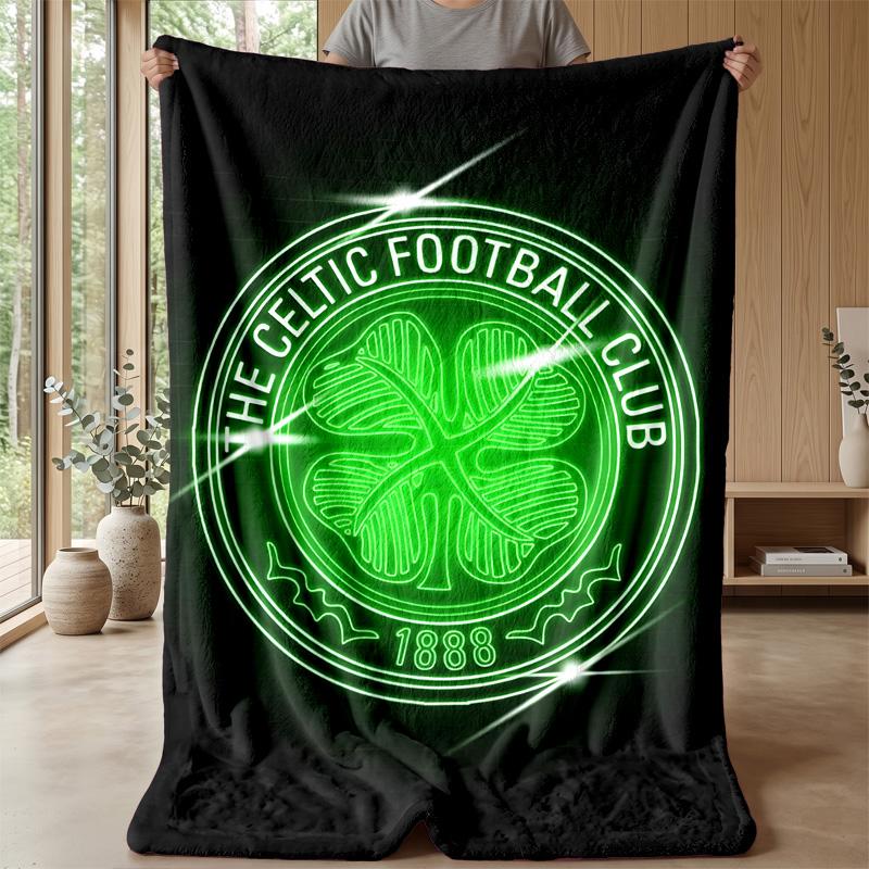 Celtic FC Theme Blanket Soft Flannel Fleece Blanket Warm Lightweight Throw Blanket for Home Sofa Bed