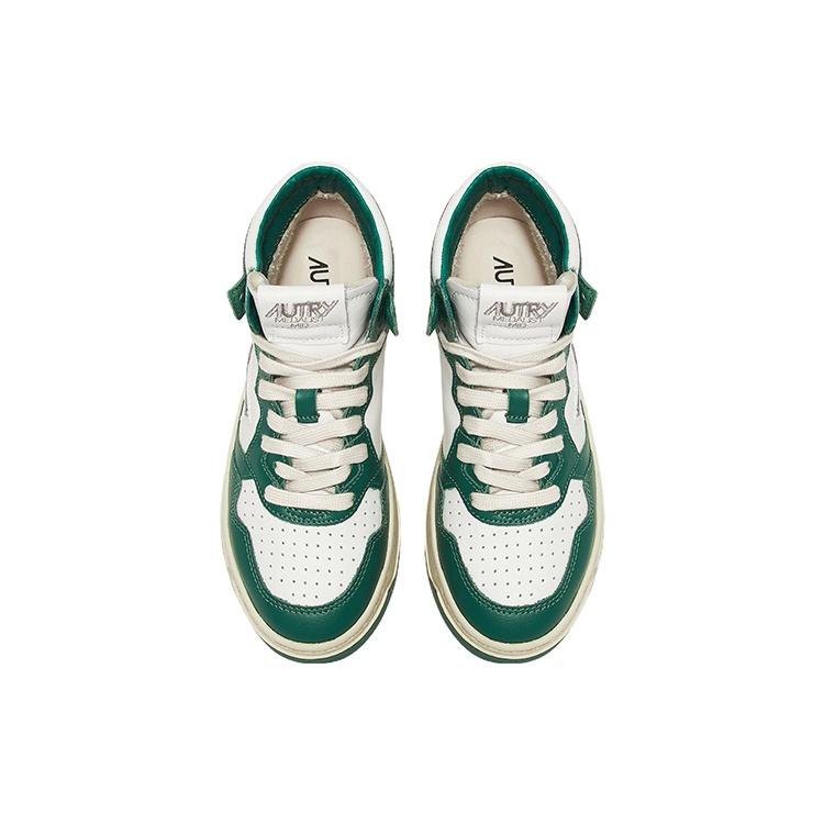 (WMNS) AUTRY Medalist Mid Leder-Sneakers Zweifarbig 'Weiß Grün' Damen AUMW-WB03