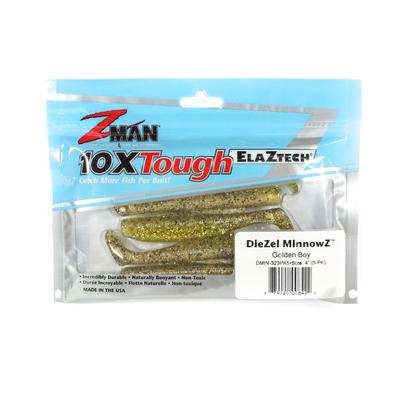 Zman Señuelo Blando Diezel MinnowZ 4 Pulgadas 5/Paquete Golden Boy (8422)