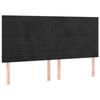 VidaXL Headboards 4 Pcs Black 80x5x78-88 Cm Velvet3116528