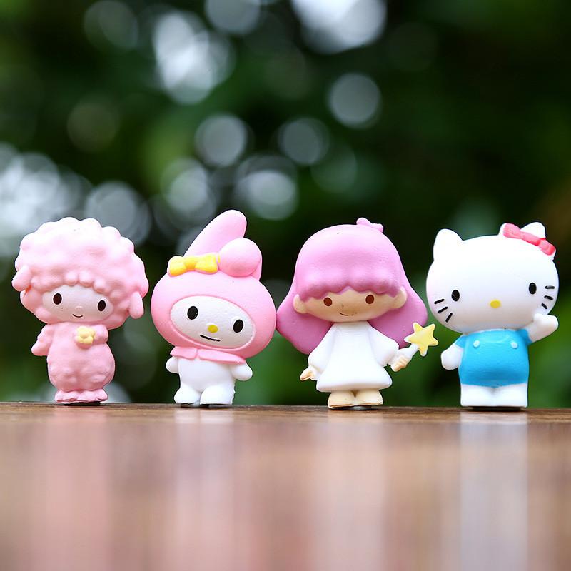Kuromi Hello Kitty Melody Pvc Figures With Creative Design For Kids And Adults