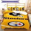 3pcs Pittsburgh Steelers Pattern Bedding Set Duvet Cover Set Includes Duvet Cover &pillowcases,perfect All Season Bedroom Decoration&gift