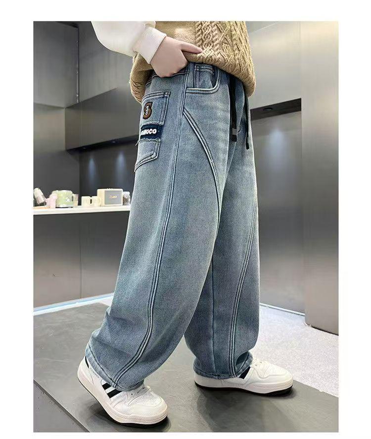 Trendy Losse Jeans voor Jongens: Lente/Herfst Stijl voor Kinderen 8-12