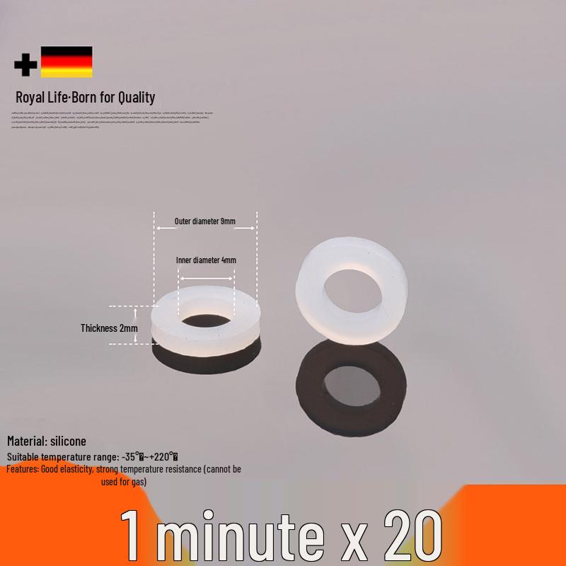 Black Rubber Silicone Waterproof Gasket Seal Washer for Water Heater & Shower - Nitrile Thickened, 4-6 Minutes