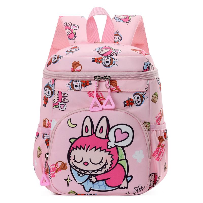 Labubu School Bag Cute Printed Bag Trendy Versatile Backpack Lightweight School Bag