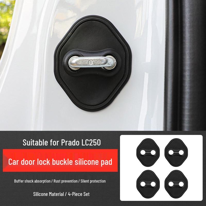 Silicone Shock-Absorbing Buffer Pad for Prado LC250 Door Lock Protection