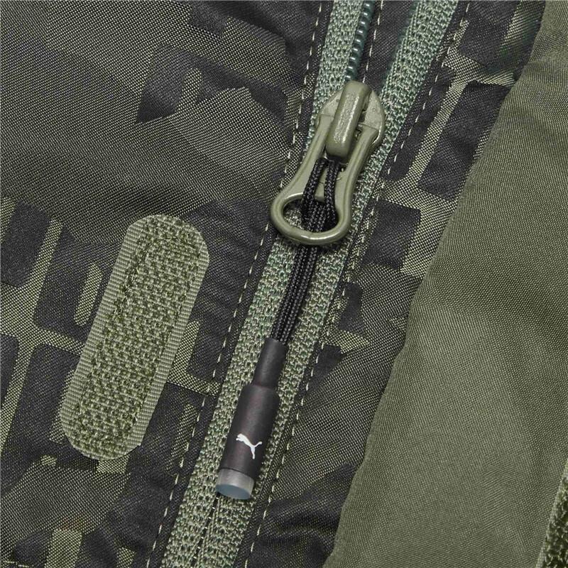 Puma Manteau matelassé à capuche mi-long pour homme Motif camouflage avec logo Vêtements d'extérieur 585502-64