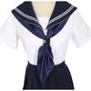 Knotenloser Ringverschluss Dreieckstuch Einfarbige Kleine Accessoire Matrosenkrawatte Handgemachte JK Uniform Krawatte JK Uniform