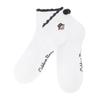 GOLDEN BEAR (WOMEN) Shirring Pompom Socks_G6LAX25122BKX