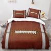 American Football Duvet Cover Set Queen/Full/King Size Skull Bedding Set 3pcs for Kids Boys Teens Sports Gaming Comforter Cover