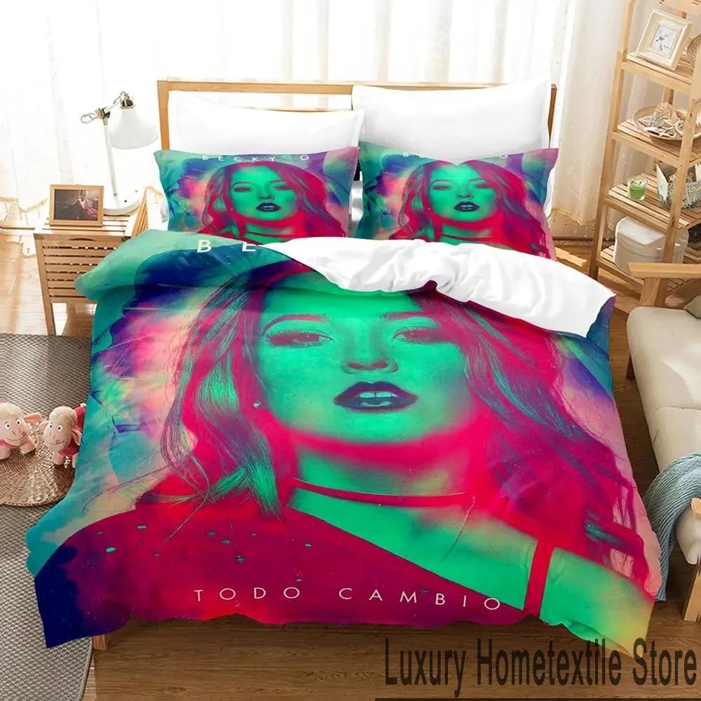 3D Print Sexy Girls Becky G Bedding Set Duvet Cover Bed Set Quilt Cover Pillowcase Comforter King Queen Size Boys Adult Bedding