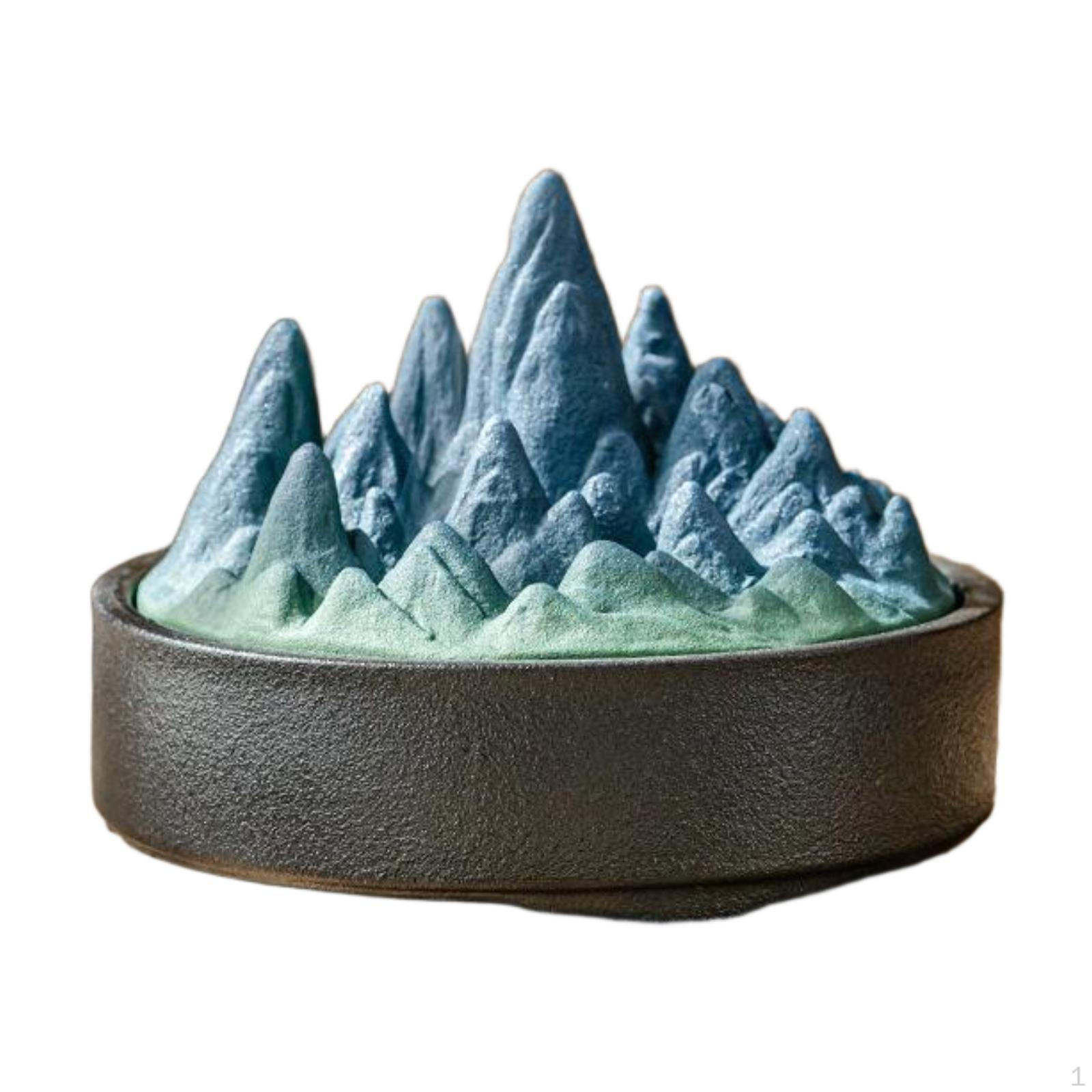 

Керамическая курильница с крышкой и держателем для спирали для домашнего использования чёрный