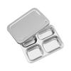 HUIHUADU 304 Stainless Steel Divided Lunch Box with Lid