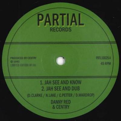 Disco de 10 pulgadas DANNY RED, CENTRY - Jah See & Know; Jah See & Dub / Zio PRTL10025 Parcial 2021 UK Reggae, Ska & Dub
