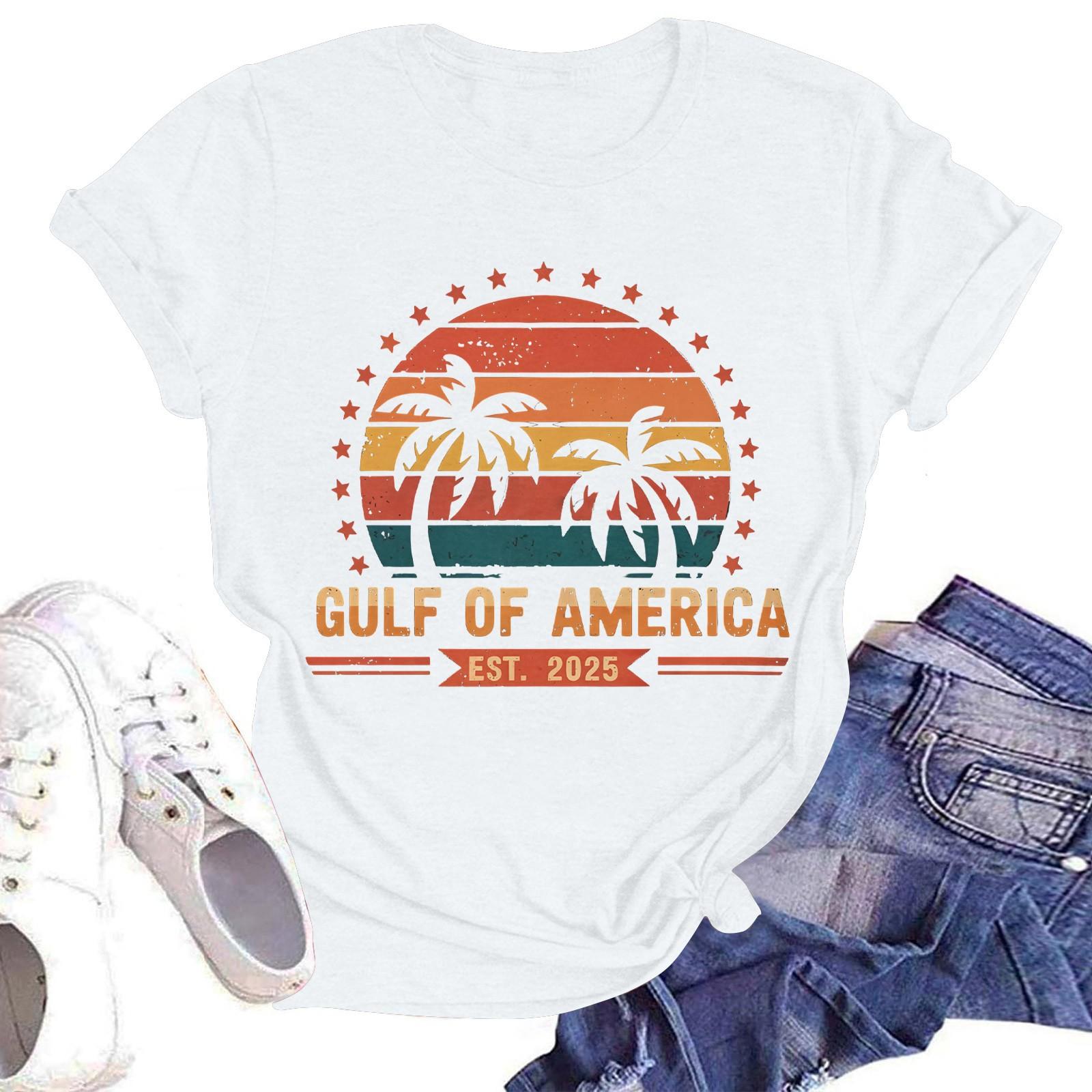 

Жіноча Повсякденна Мода Вуличний Слім Короткий Рукав Поточні Події Навколо Принтована Футболка Топ XXL білий