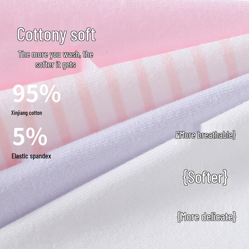 YUZHAOLIN Girls' 7A Antibacterial Cotton Underwear