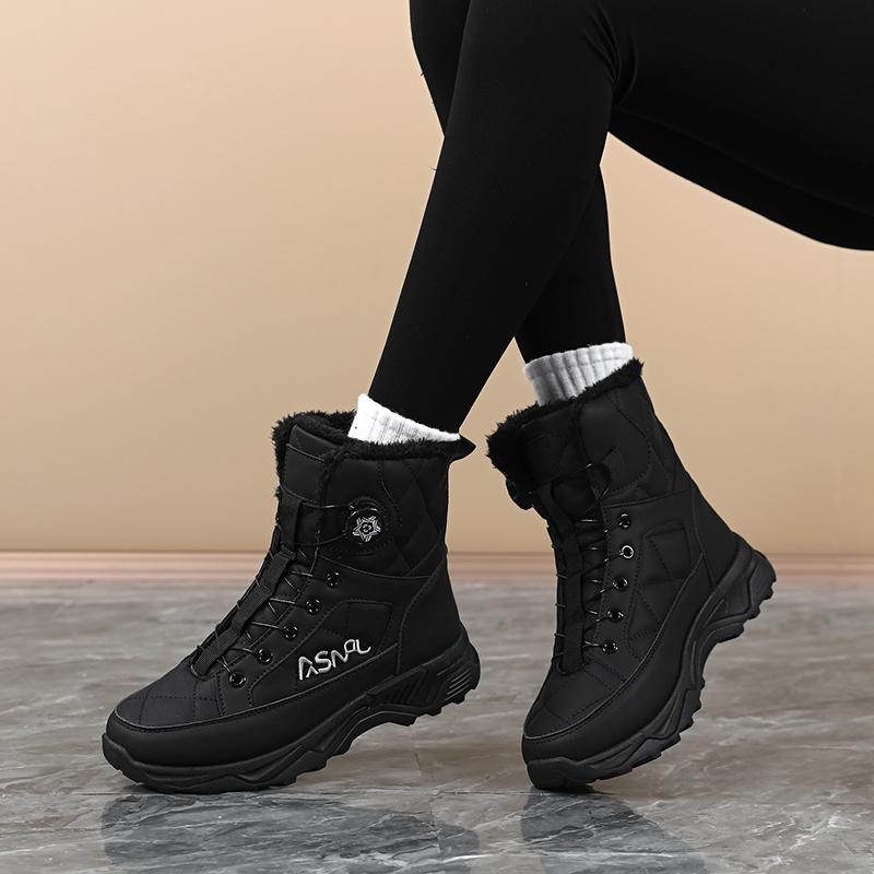 TUINANLE Hochwertige Herren-Schneestiefel Warme Plüsch-Winterschuhe Outdoor-Schneestiefel Damen Rutschfeste Plateau-Schuhe