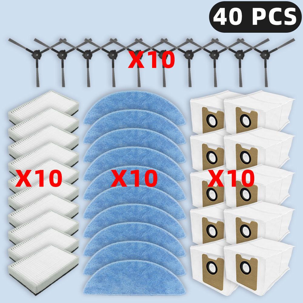 Compatible For ( ECOVACS YEEDI Y1 PLUS / Y1 PRO PLUS ) Spare Parts Side Brush Hepa Filter Mop Cloth Dust Bag Accessories